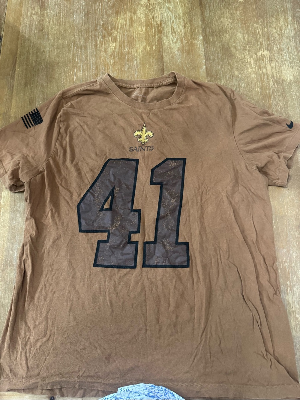 Nike Brown New Orleans Saints #41 Short Sleeve - Brown/Black/Gold Military